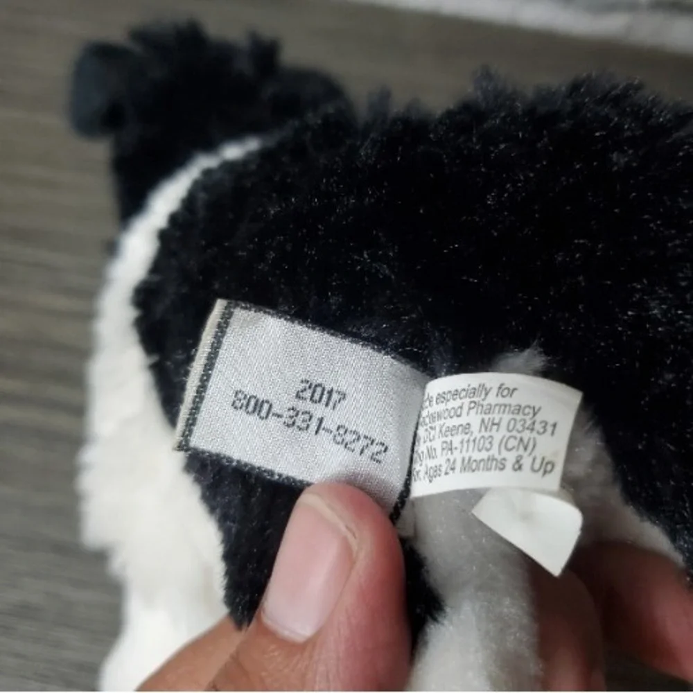 Wedgewood Pharmacy Logo‎ Border Collie Advertising Plush Stuffed Dog 7 Inches